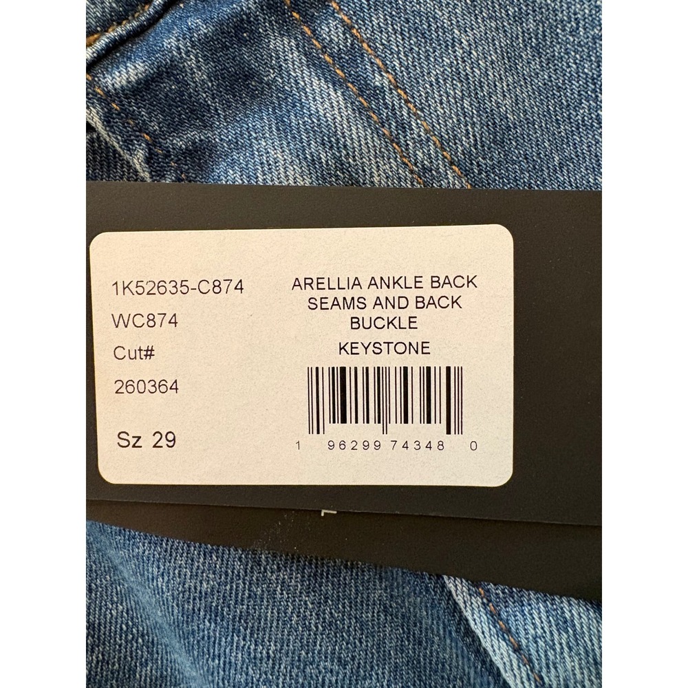 Paige Arellia High Waist Ankle Barrel Jeans Womens 29 Blue New Heritage Seam - Picture 12 of 15